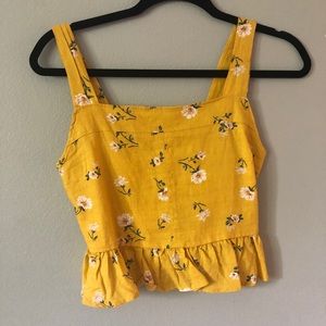Yellow Crop Top